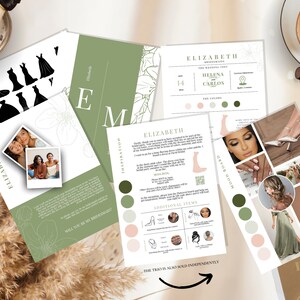 Bundle Personalized Info Card Bridesmaid Proposal, Bridal party Moodboard Template, Custom Canva Printable, DIY Wedding Invitation MSGC