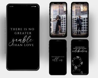 Wedding Video Invitation Canva Template, Animated Wedding Invite with RSVP, Details & Location, Las Vegas Wedding, Poker Themed