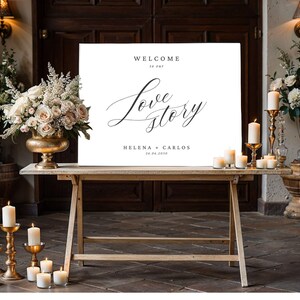 Minimalist Wedding Welcome Sign Template, Welcome to Our Wedding Sign, Editable Signage, Modern, Printable