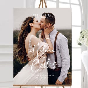 Minimalist Wedding Welcome Sign Template, Welcome to Our Wedding Sign, Editable Signage, Modern, Printable