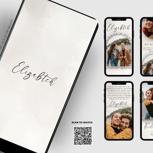 Vídeo de pedido de casamento para madrinha, você será minha madrinha/madrinha de honra, convite eletrônico digital, texto de vídeo animado personalizado e música BVP
