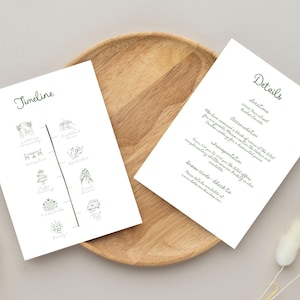 Whimsical Wedding Invite Insert Details Card, Handwritten Printable Enclosure With QR Code, Editable Hand Drawn Accommodation Printable