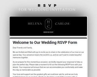 Wedding RSVP Solution, Online RSVP Google Form For Wedding Invitation, QR Code Rsvp website, Excel Rsvp Tracking Form