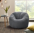 Jumbo Cord Adult Beanbag Chair Large Bean Bags in Plush Jumbo Cord  Plush Jumbo Cord Beanbags Ready Filled