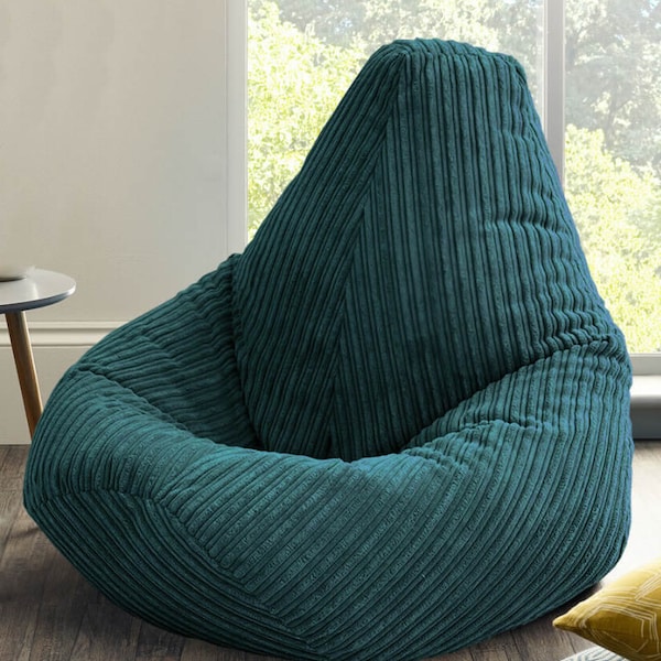 Jumbo Cord bean bag Childrens Jumbo Cord Highback Beanbag Chair Ready Filled