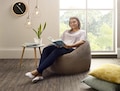 Jumbo Cord Beanbag Chair Large Bean Bags in Plush Jumbo Cord Adult Beanbags Plush Beanbag Lounger Jumbo Cord Beanbags Recliner Chair
