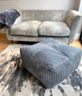 Jumbo Cord Mega Cube Beanbags plush Jumbo cord XL Pouffe This Bean bag comes Ready Filled