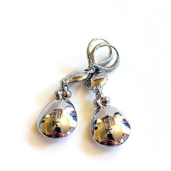 Givenchy Earrings dangle Post Crystal rhinestone … - image 6