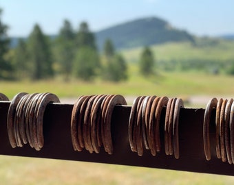 20 Used Horseshoes / STRAIGHT & NO NAILS! / horse shoes  welding supplies  western art  lucky horseshoes  bulk horseshoes  equestrian gift