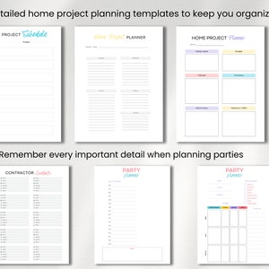 Household Planner - Household Printable Planner - Instant Download ...