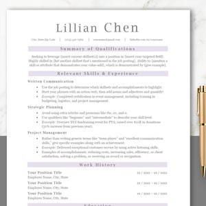 Combination Resume Template - ATS Resume Template - Career Change After 40 - Resume Template Word - Functional Resume