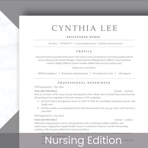 Sjuksköterske-CV-mall för Word - Sjuksköterske-CV - Sjuksköterske-CV-mall - Sjuksköterske-CV - Microsoft Word-CV - Modernt CV