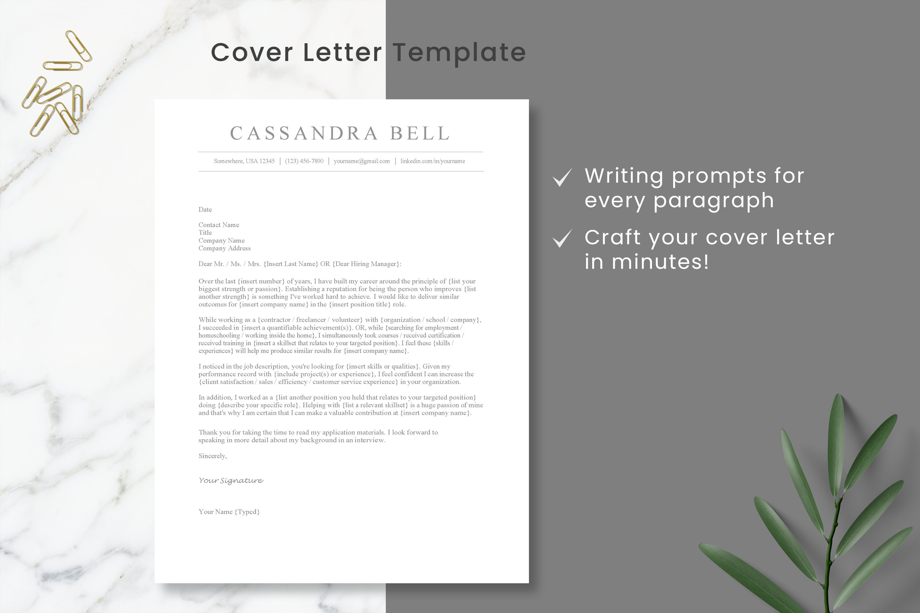 Stay at Home Mom Resume Template - Stay at Home Mom - ATS Resume ...