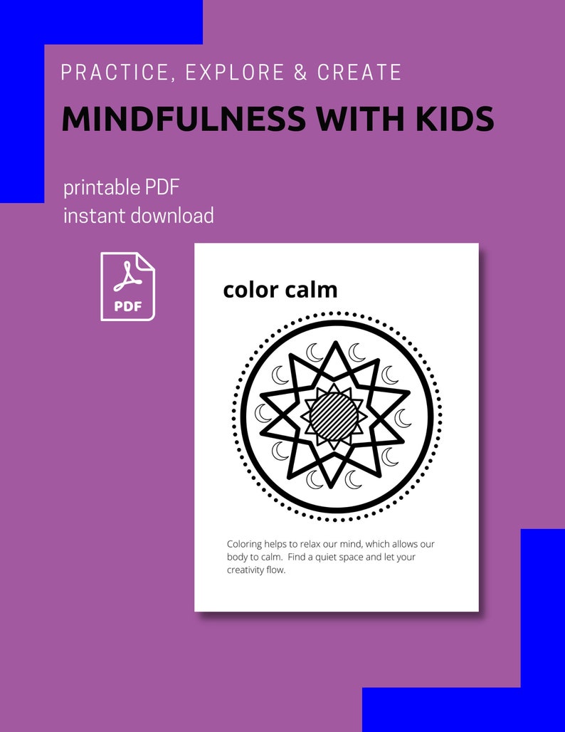 Mindfulness Printable for Kids and Teens Mindful Activities - Etsy