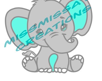 Baby Elephant SVG, PNG, JPEG