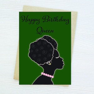 Black Girl Birthday Card