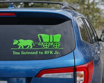 Vinilo adhesivo con diseño de la vacuna de la Ruta de Oregón.