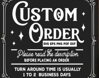 Paquete SVG personalizado: diseños personalizados para Cricut y Silhouette (descarga digital)