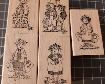 Sellos de goma "Mis damas", de Judith Kleinschmidt – Artesanía popular femenina, 1991