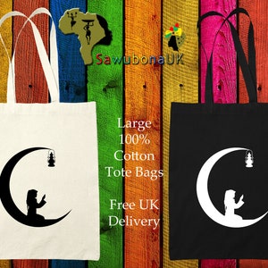 MuslimTote bag,Islamic Gift,Muslim Gift,Eid,Islam,Tote,Beach bag,Gym bag,Graphic,Cotton,Bag for Life,Shopping bag, Reusable,Eco Shopping Bag image 1