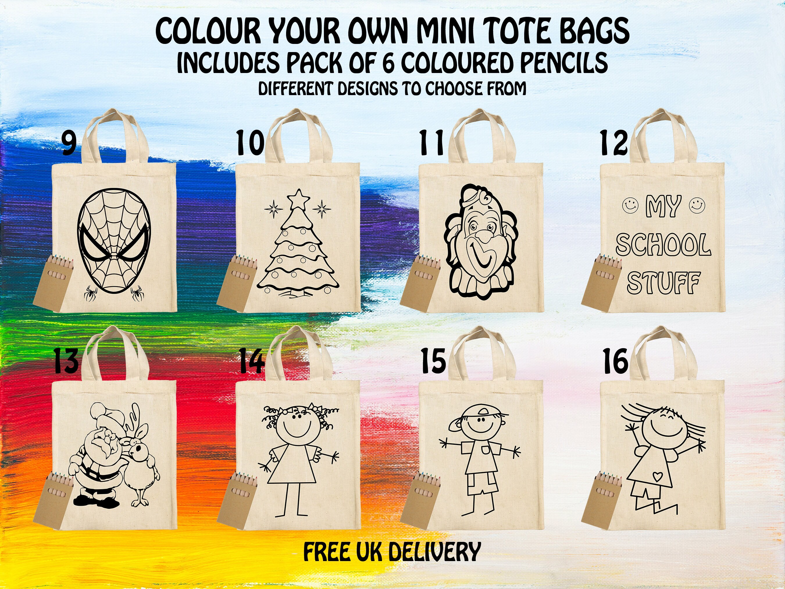 Art Bag Drawing Kids, Arts Schools, Art School Bag Kids