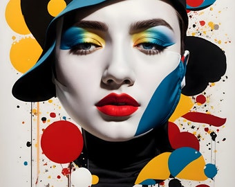Joan Miro Art Print, Miro Poster, Miro Printable Wall Art, Instant Digital Download, Miro Canvas, Abstract Surrealism, 300dpi,