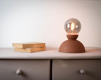 Lampada da tavolo moderna rotonda in ceramica