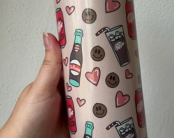 Dr. Pepper 20oz Glitter Tumbler