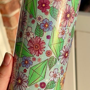 Sims & Flowers 20oz Glitter Tumbler