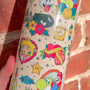 Tattoo Mario 20oz Tumbler