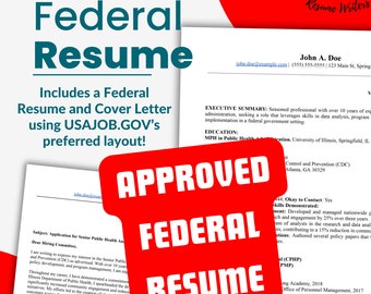 Expert Federal Resume Writing Service: USAJOBS Resume & Cover Letter