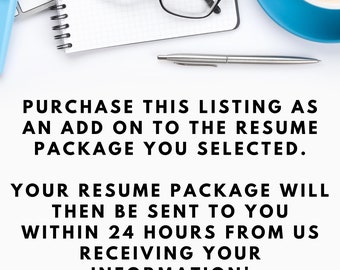 24 Hour Delivery Add On for Resume Writing Package