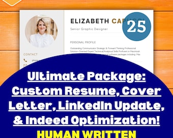 Resume Writing Service: LinkedIn & Indeed Optimization, Cover Letter