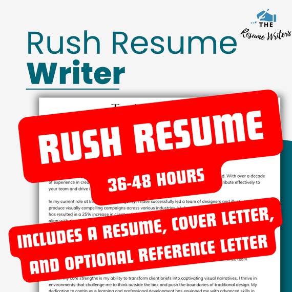 Rush Resume Service: Expert Resume Writer (24-48 Hours)