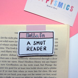 Magnetic Bookmark - Hello, I'm A. Smut Reader - Book Accessories - Book Gift