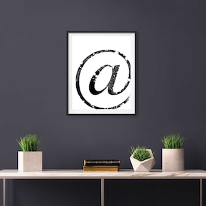 Minimalist At Symbol Print: Scandinavian Asperand Poster (Digital Download)