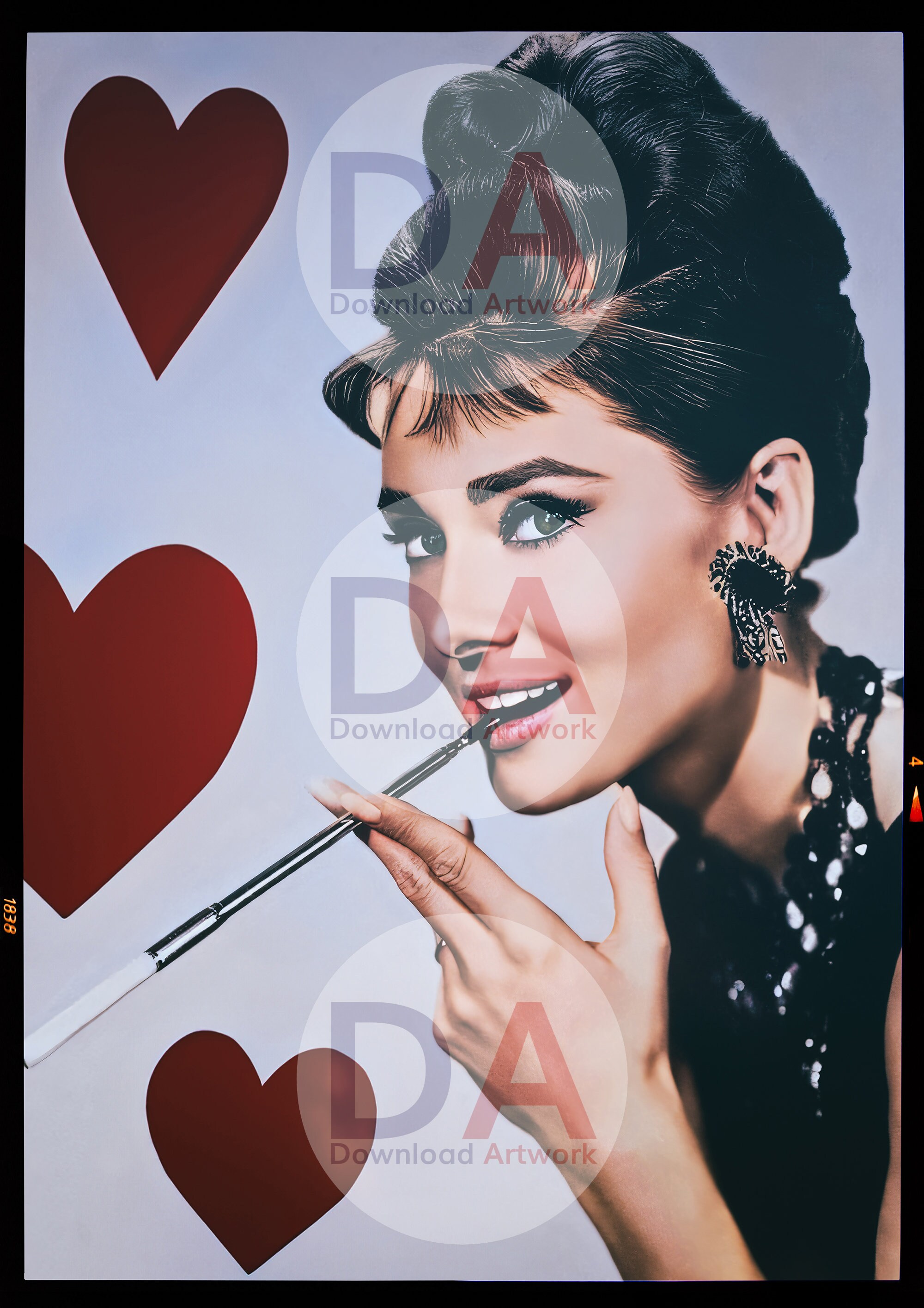 Retro Wall Art Old Hollywood Posters Audrey Hepburn Vintage Photograph ...