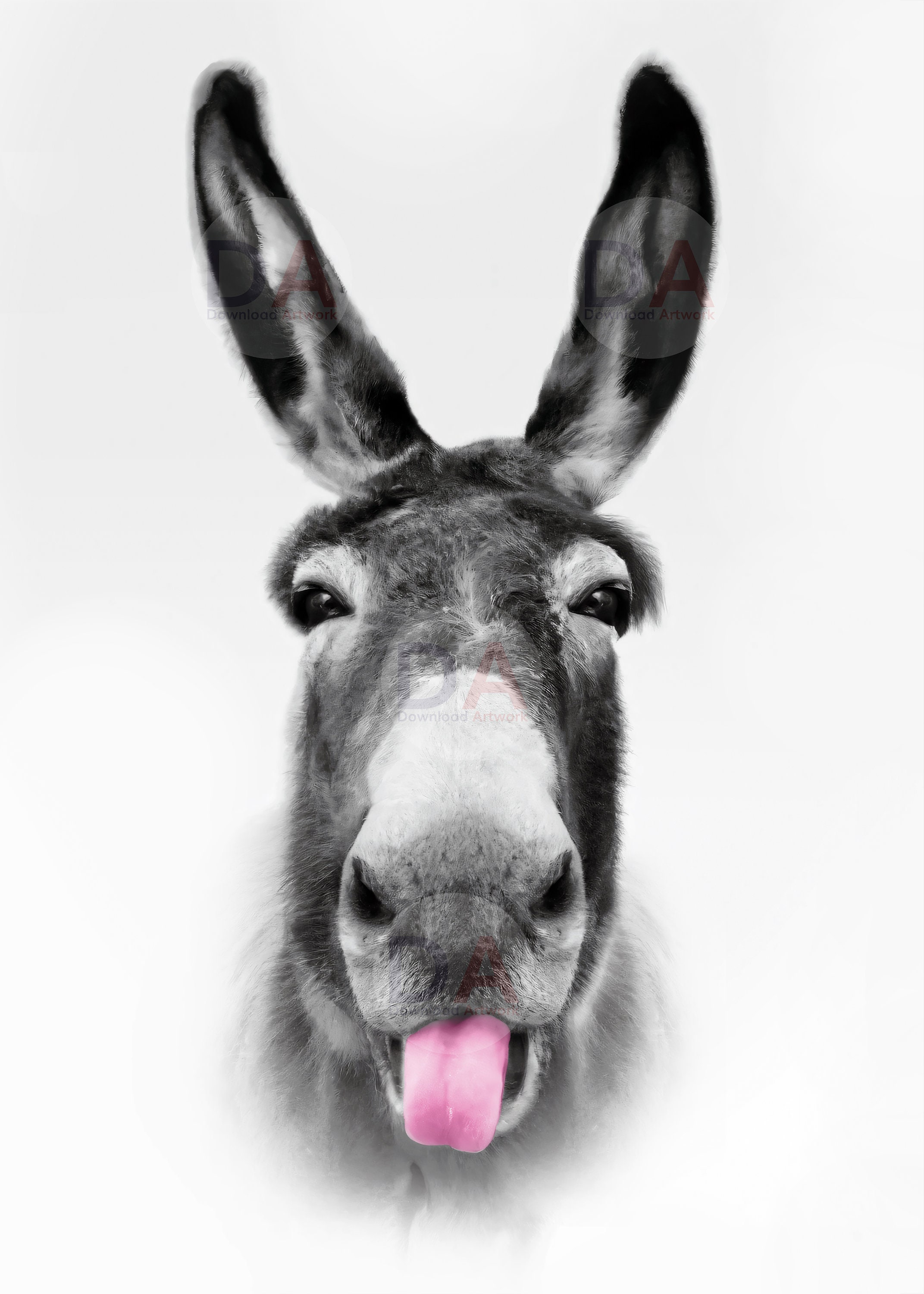 Donkey Printable | Farm Animals Print | Nursery Wall Art | Cute Donkey ...