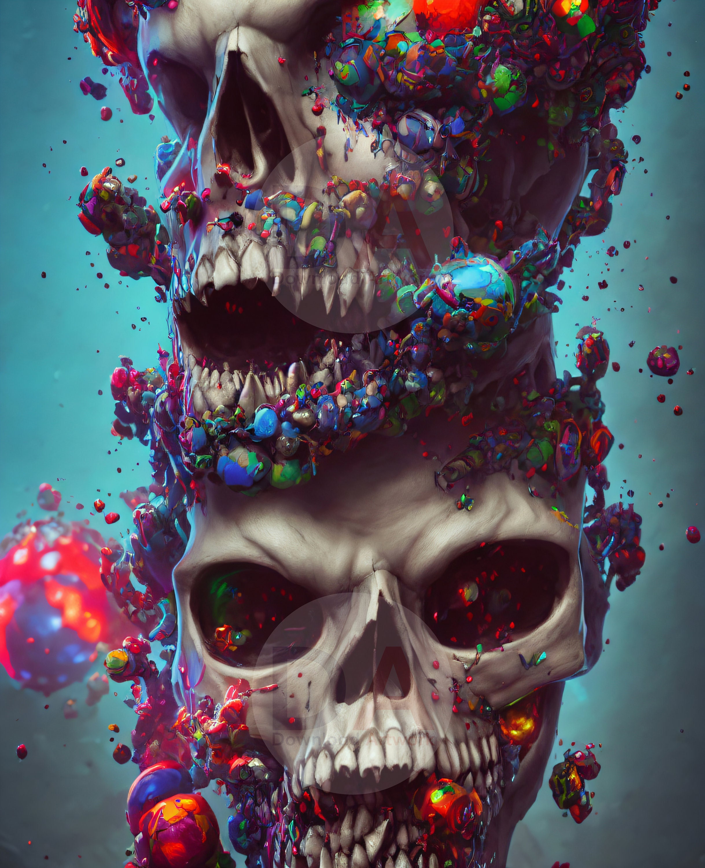 Fantasy Skull Art - Etsy New Zealand Fantasy Skull Art - Etsy New Zealand