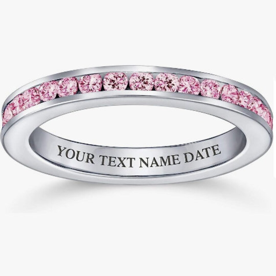 Cubic Zirconia Breast Cancer Awareness Ring Gifts for Her Etsy