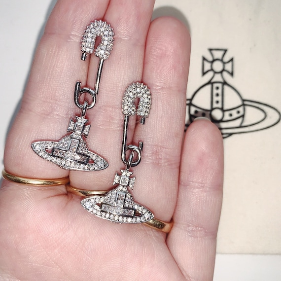 Vivienne Westwood silver Swarovski crystals encru… - image 1