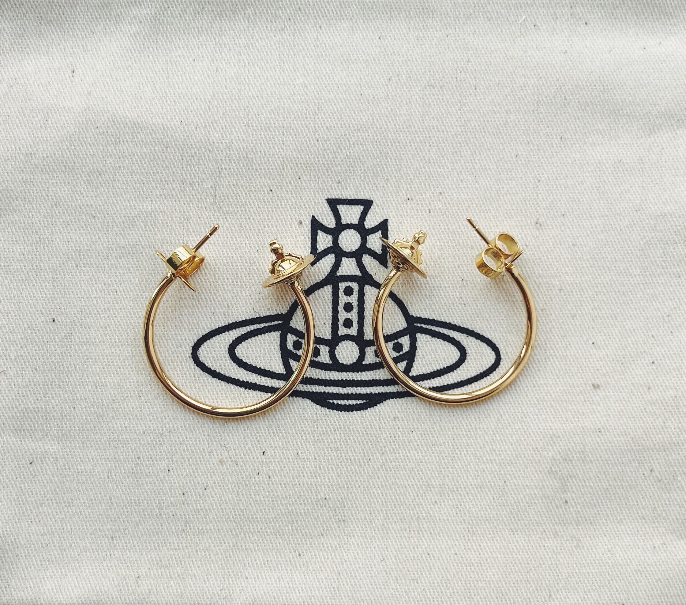 Vivienne westwood shop small hoop earrings