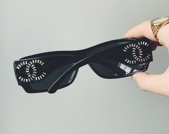 chanel swarovski crystal sunglasses