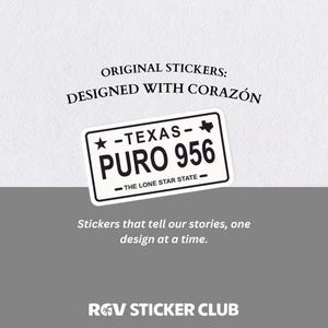 Puro 956 Sticker | Rio Grande Valley Sticker | South Texas Art | 956 Cuh | 956 Sticker | RGV Sticker