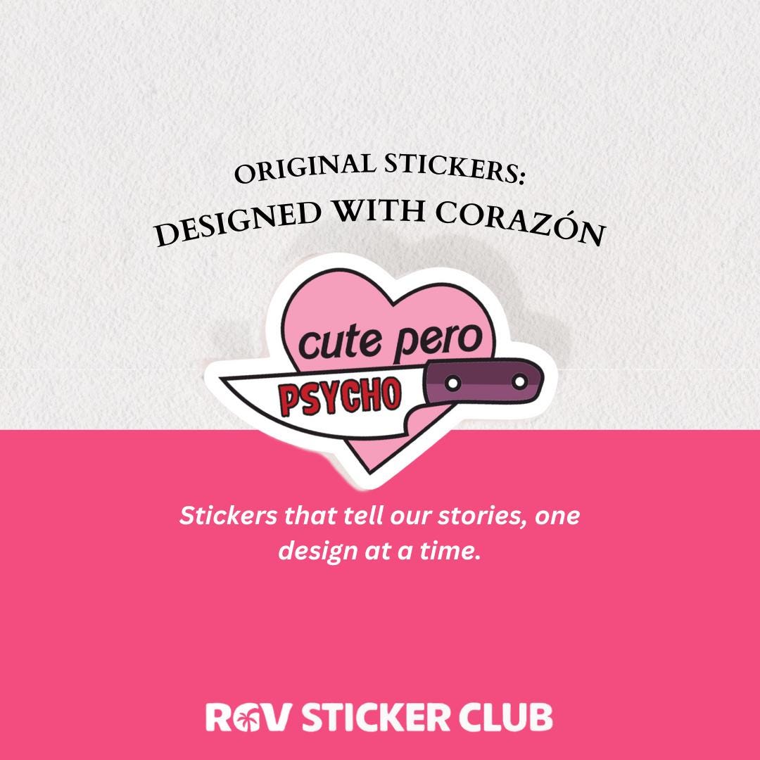 Psycho Text Sticker Cute Pero Psycho Sticker | Mexican Sticker | Funny Sticker | Spanish ...