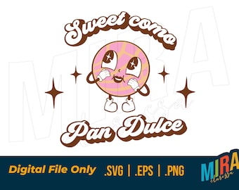 Concha Mexicana Pan Dulce SVG | Dia dos Namorados SVG | Baixar arquivos para Cricut | Conchas SVG | Espanhol | Mexicano | Latina | Pan Dulce