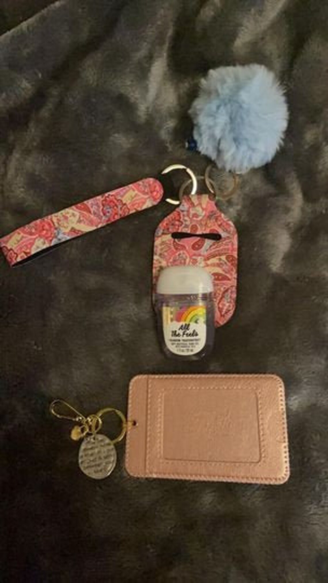 Bath & Body Works Hand Sanitizer w/ Holder Matching Lanyard Etsy