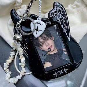 Toploader photocard kpop aespa txt ateez titular kdrama coreano merch estético gótico pictire foto protetor