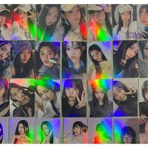 New Jeans Photocard 2nd EP Get Up Holo Minji Danielle Hanni Haerin Hyein Kpop gift christmas merch NJ Hybe PC friend girl