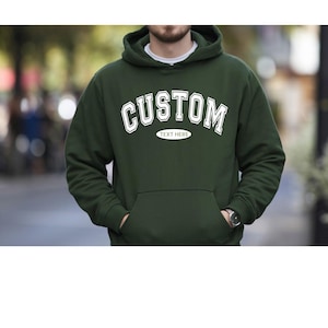 Custom Varsity Letters Shirt, Father’s day gift, Athletic Letters, Personalized Comfort Colors sweatshirt, Jersey , Unisex, college letters